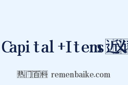 Capital+Items近义词是什么意思的图片